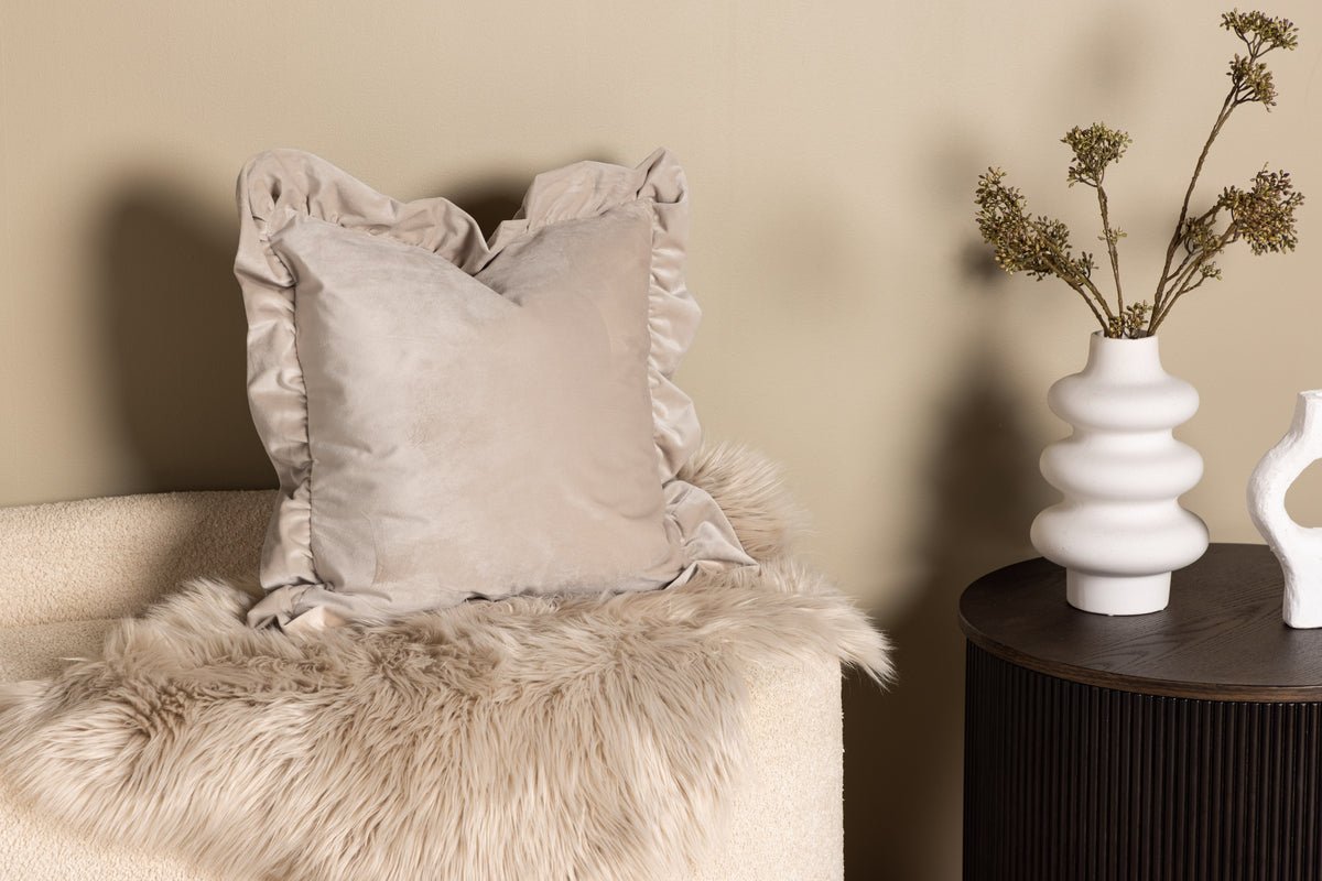 Këssenbezuch Essence - 50x50 cm a Béis, Rosa an Wäiss