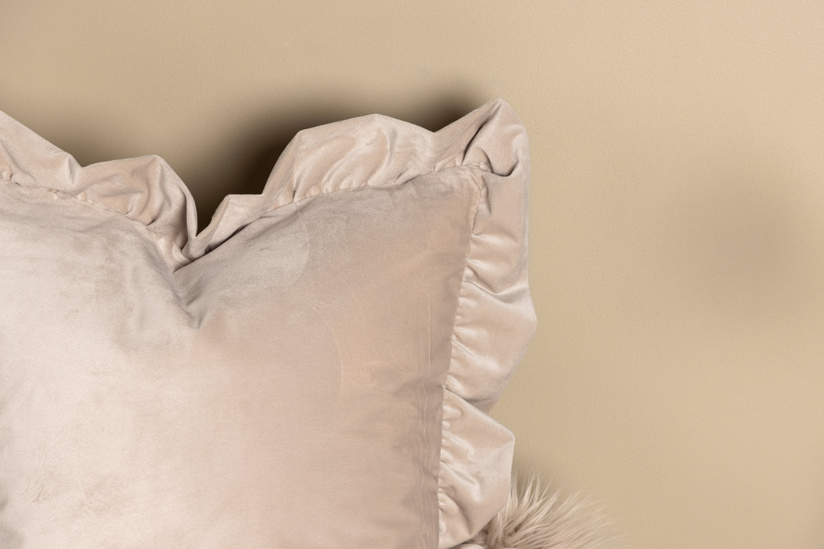 Këssenbezuch Essence - 50x50 cm a Béis, Rosa an Wäiss