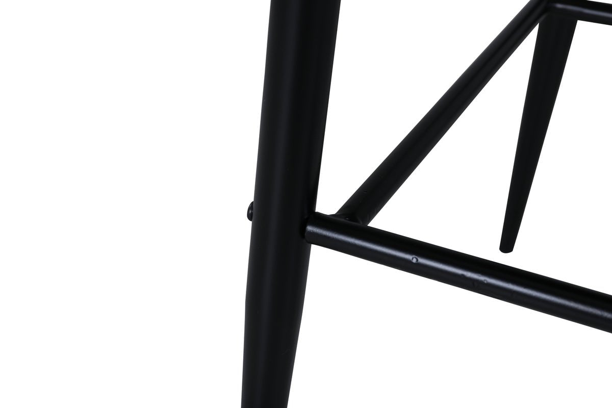 2er Set - Barhocker Leonardo a Samt Schwaarz oder Béis