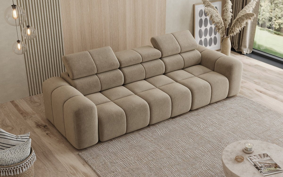 Designer Sofa 3 Sitzer Mia in Chenille