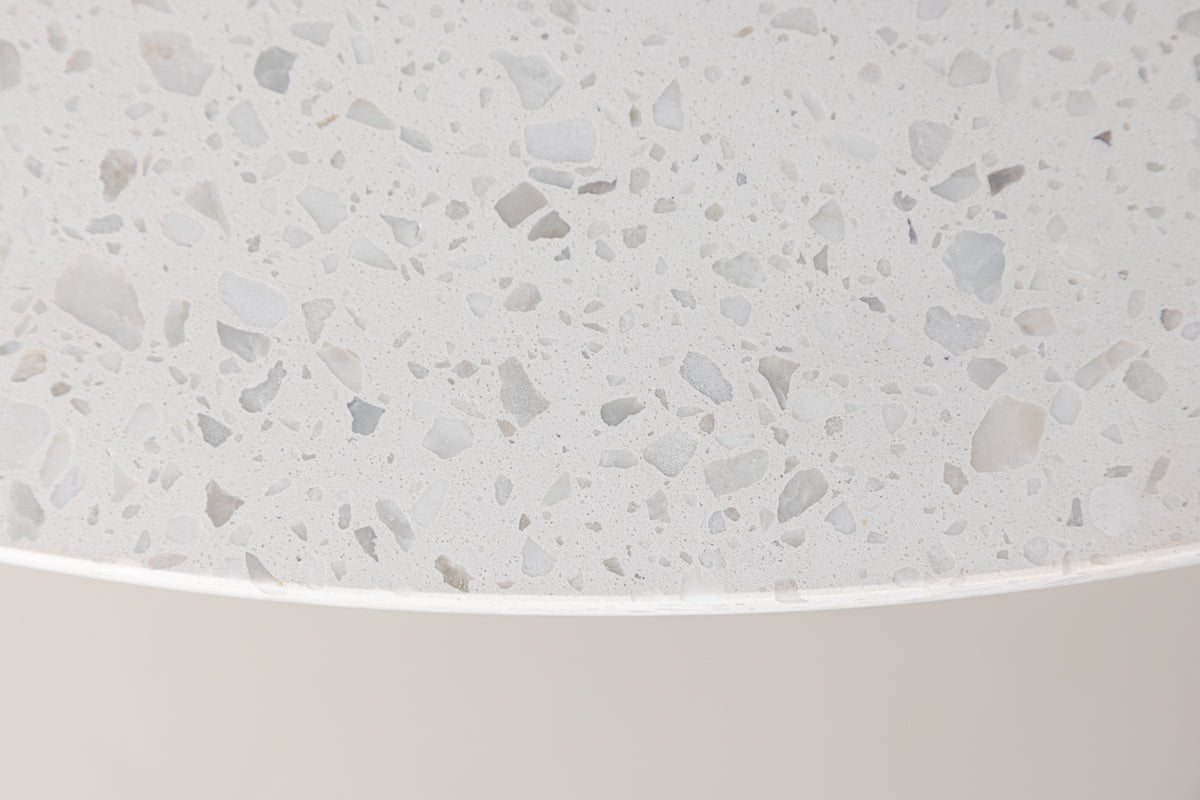 Esstisch Soreya - moderner Esstisch mit hochwertiger Terrazzo-Tischplatte