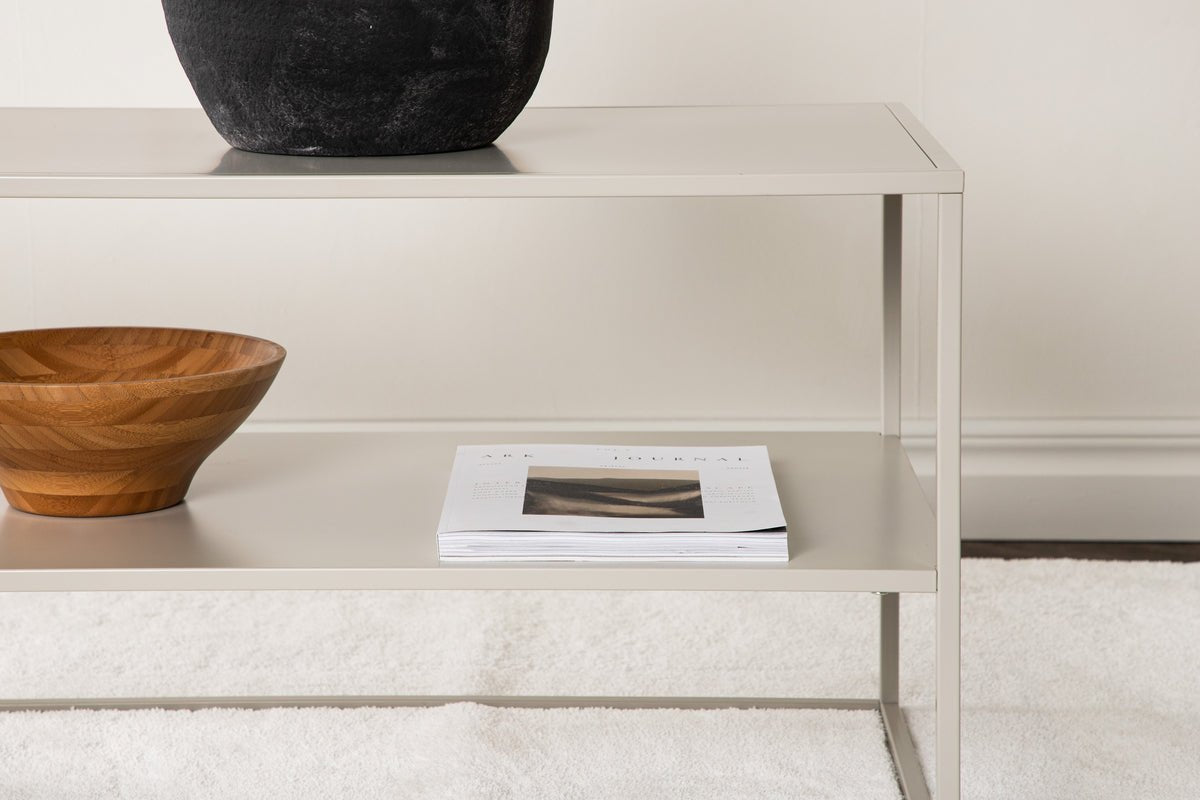 Couchtisch/Beistelltisch Nammos – an véier Faarwen mat dräi Ablageflächen