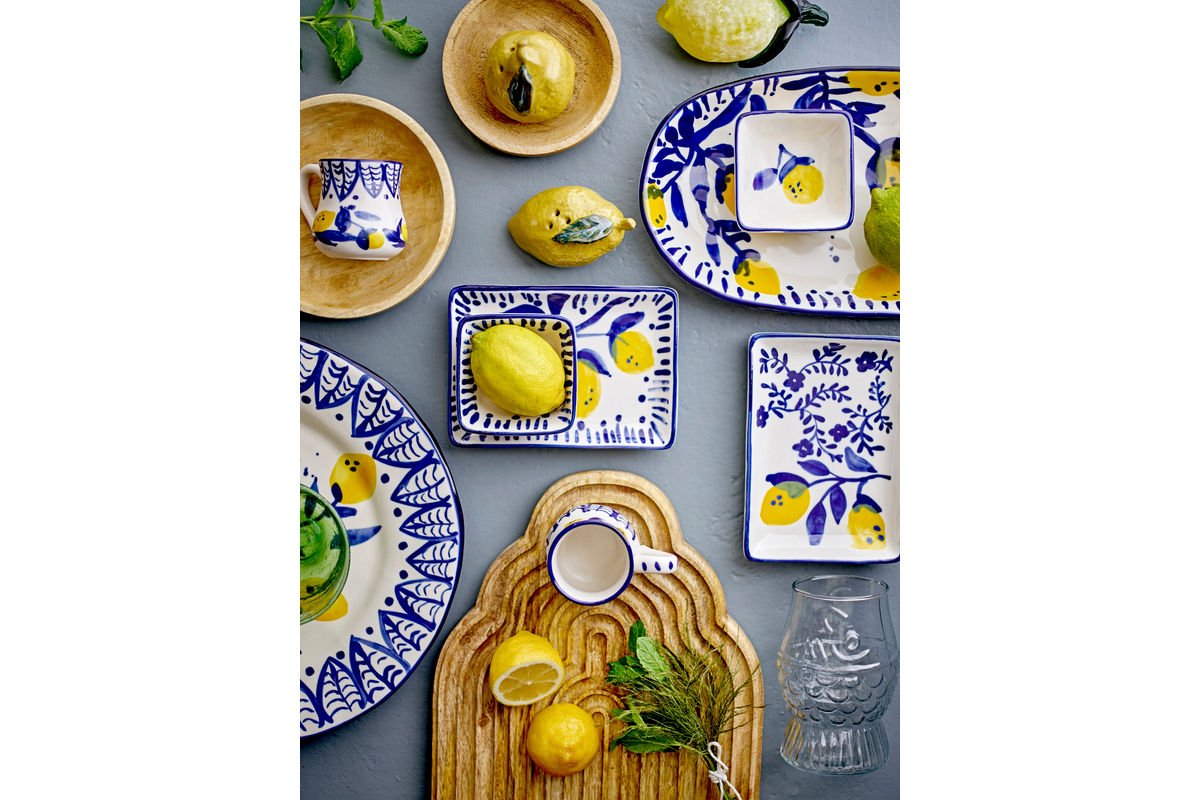 Servierplack Mavik - aus Steingutt gemaach