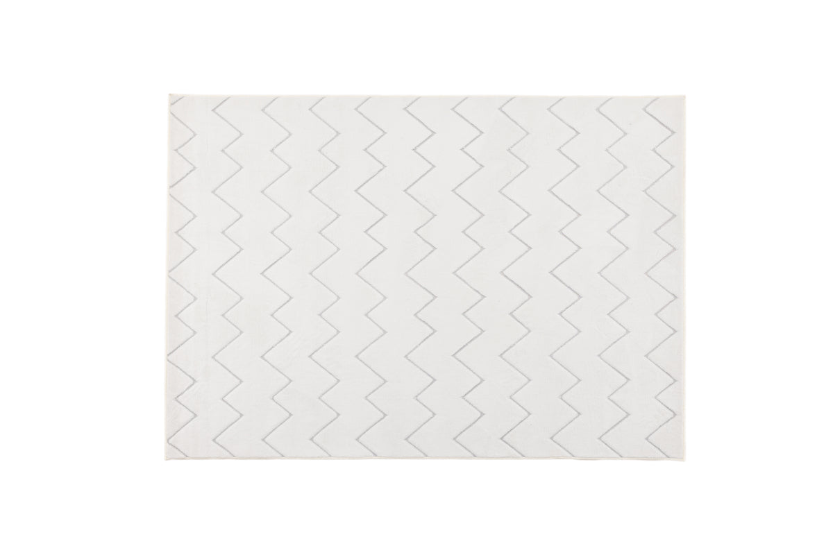 Teppech Lyra – aus Polyester an Wäiss oder Brong