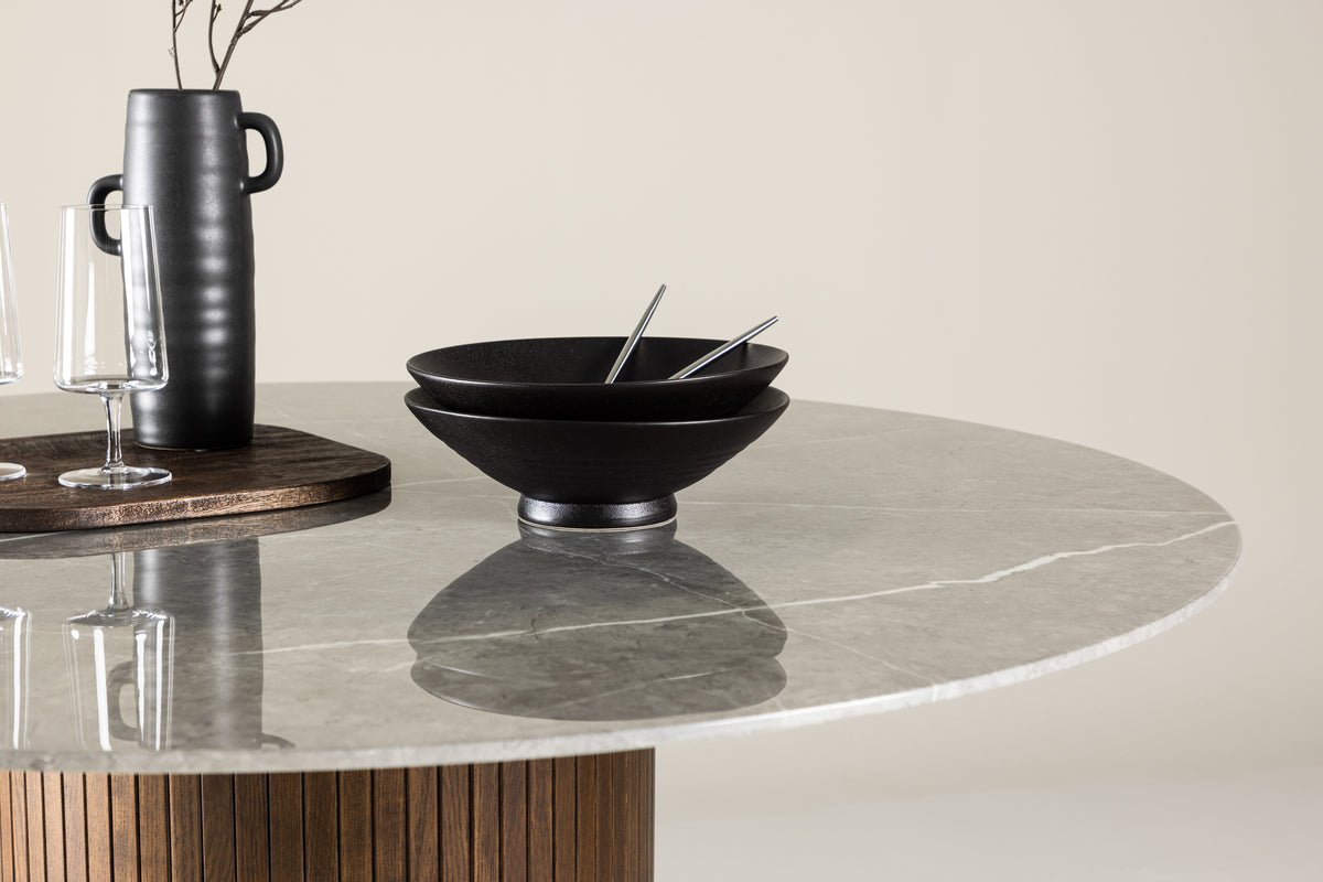 Iessdësch Justin - ronnen Iessdësch aus Eschenholz a Mokka mat Glasplack