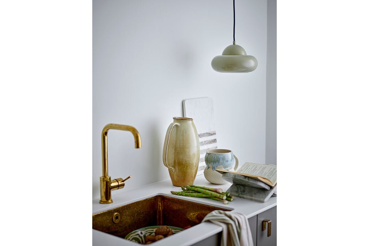 Pendelleuchte Shania – Grün lackiertes Metall mit Kontrast