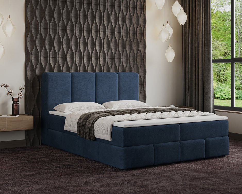 Boxspringbett Venedig Samt mat Stauraum