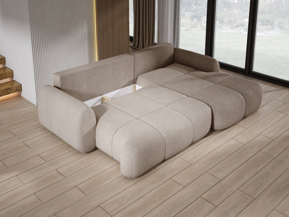 Designer L Sofa Coco am Bouclé