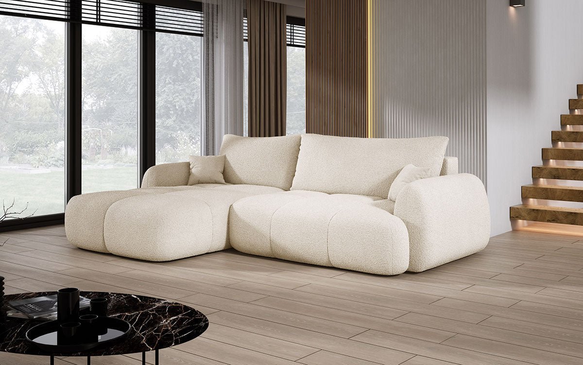 Designer L Sofa Coco am Bouclé