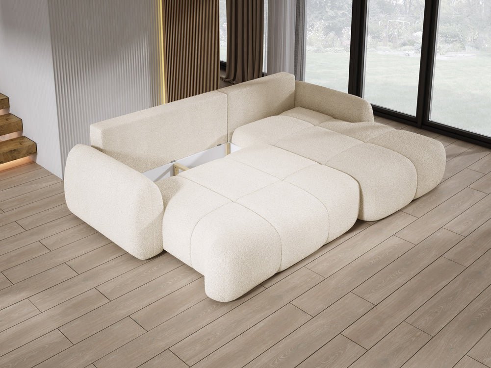 Designer L Sofa Coco am Bouclé