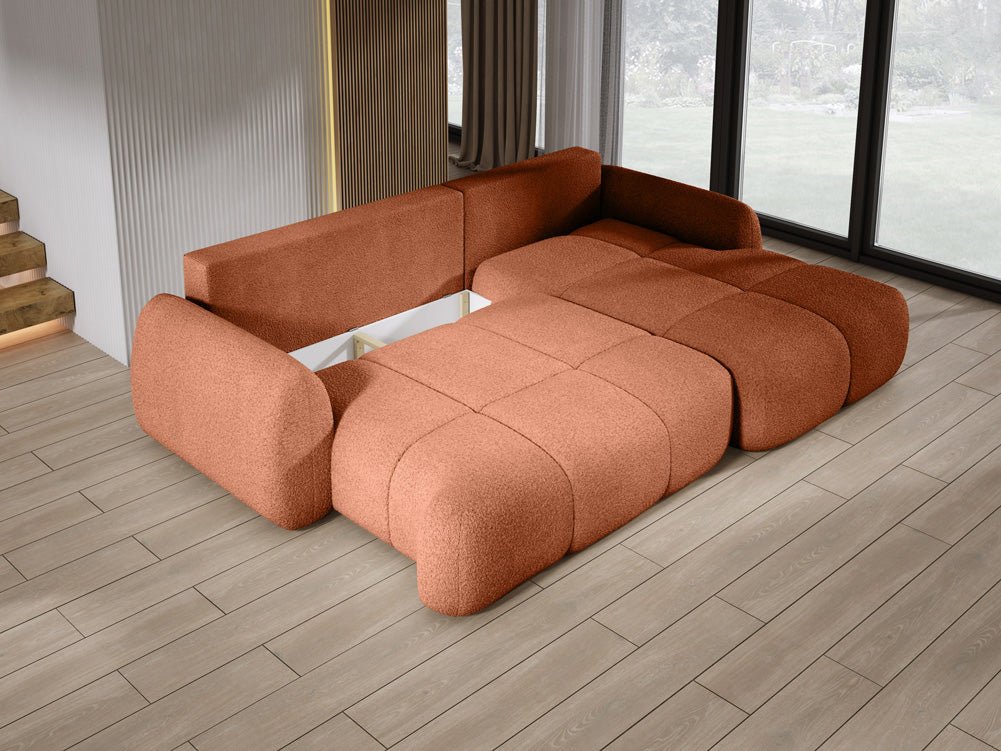Designer L Sofa Coco am Bouclé