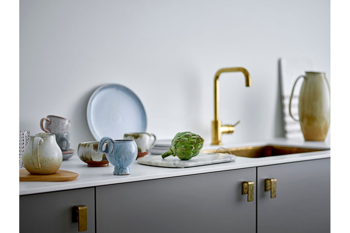 Becher-Set Haldin – Blaues Steingut (4-teilig)