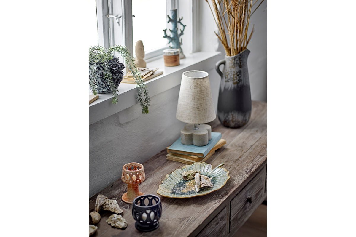 Servierplack Sunae - aus Steingutt gemaach - Blatform