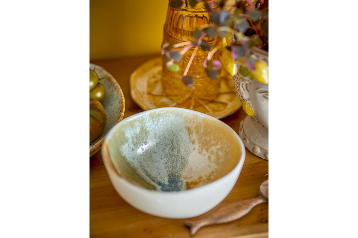 Schalen-Set „Solari“ – Gelbes Steingut (4-teilig)