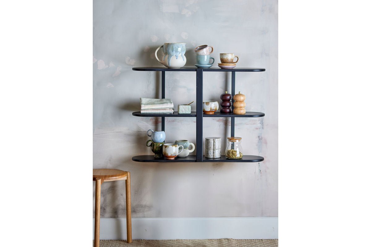 Regal Sombra – Skulpturalt Design a Schwaarz