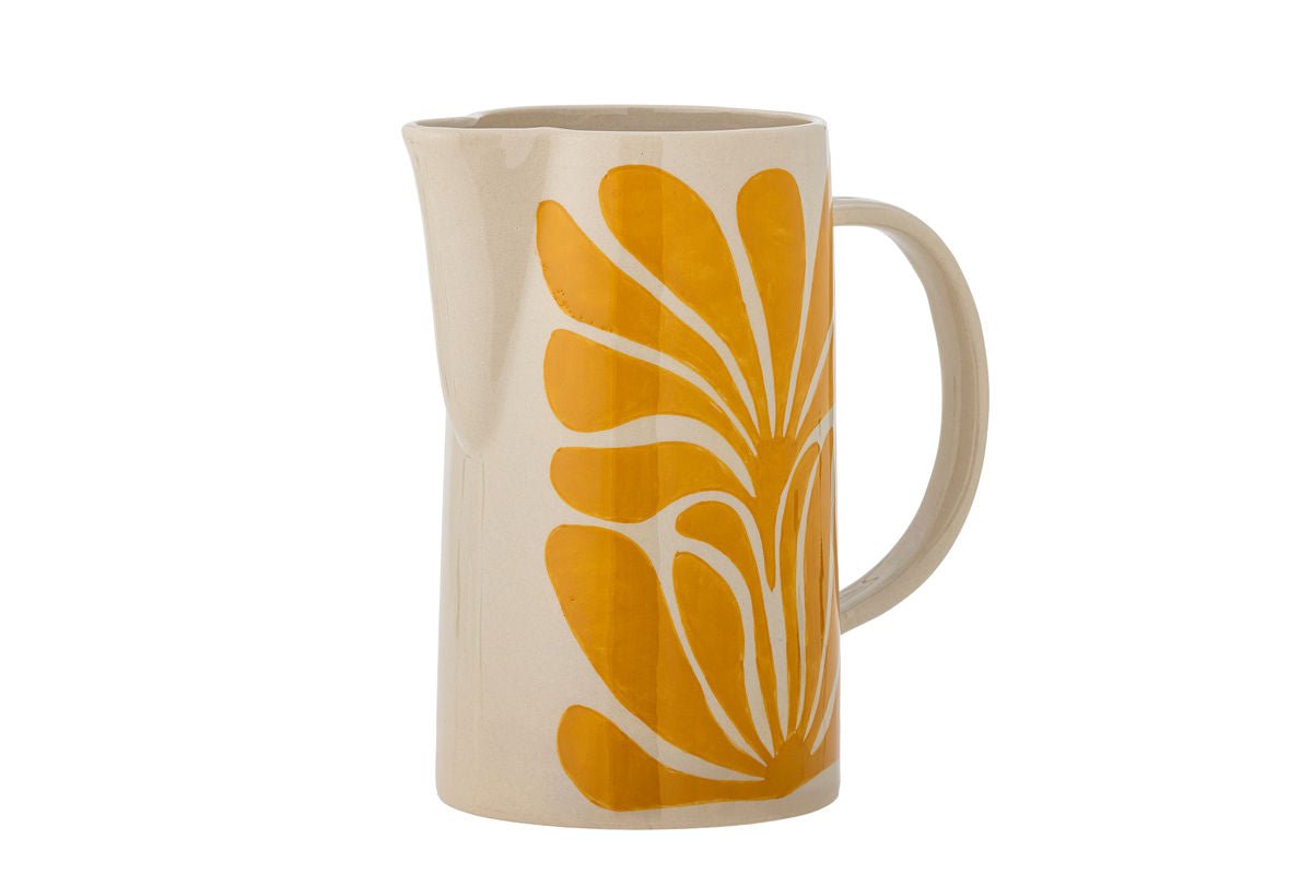 Krug Solis – handbemoolt Steingut a giel