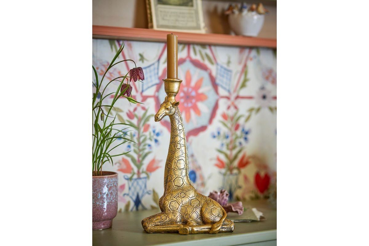 Kerzenhalter Savana – Polyresin in Goldoptik