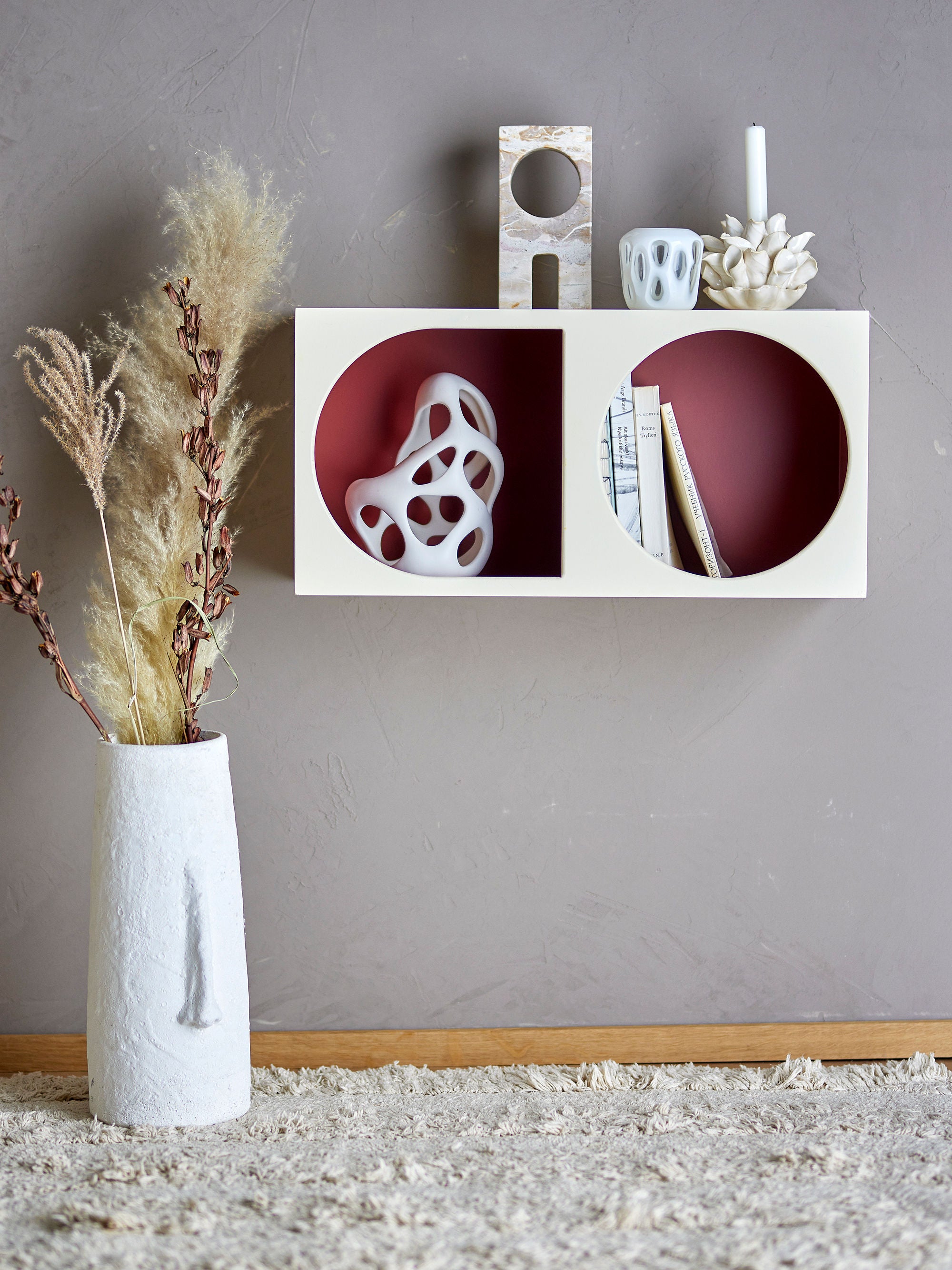 Bicherregal Bristol – Grafescht Design a verschiddene Faarwen