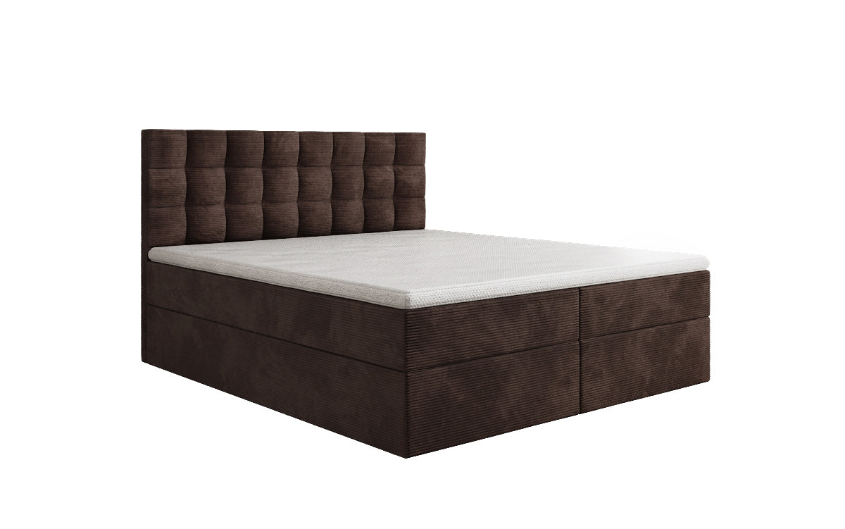 Boxspringbett Como an Cord mat Stauraum