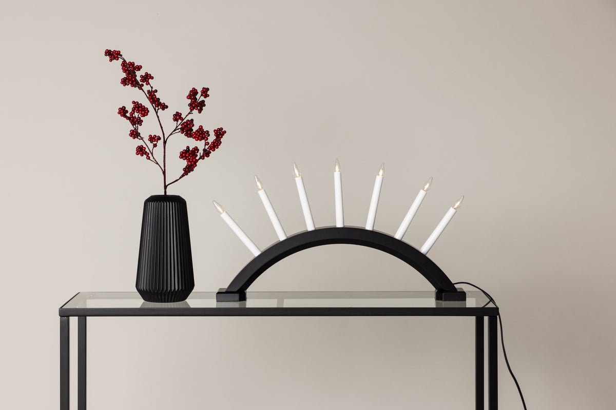 Chrëschtdekoratioun Elira - Adventskandelaber mat 7 Kerzen