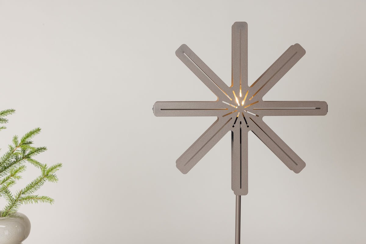 Chrëschtdekorativ Buedelamp Levi - an 2 verschiddene Héichten