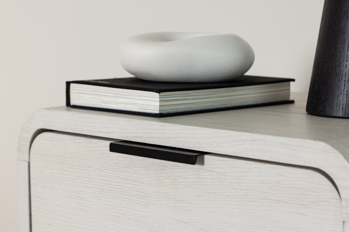 Beistelltisch Mina – an Wäiss mat Schublad