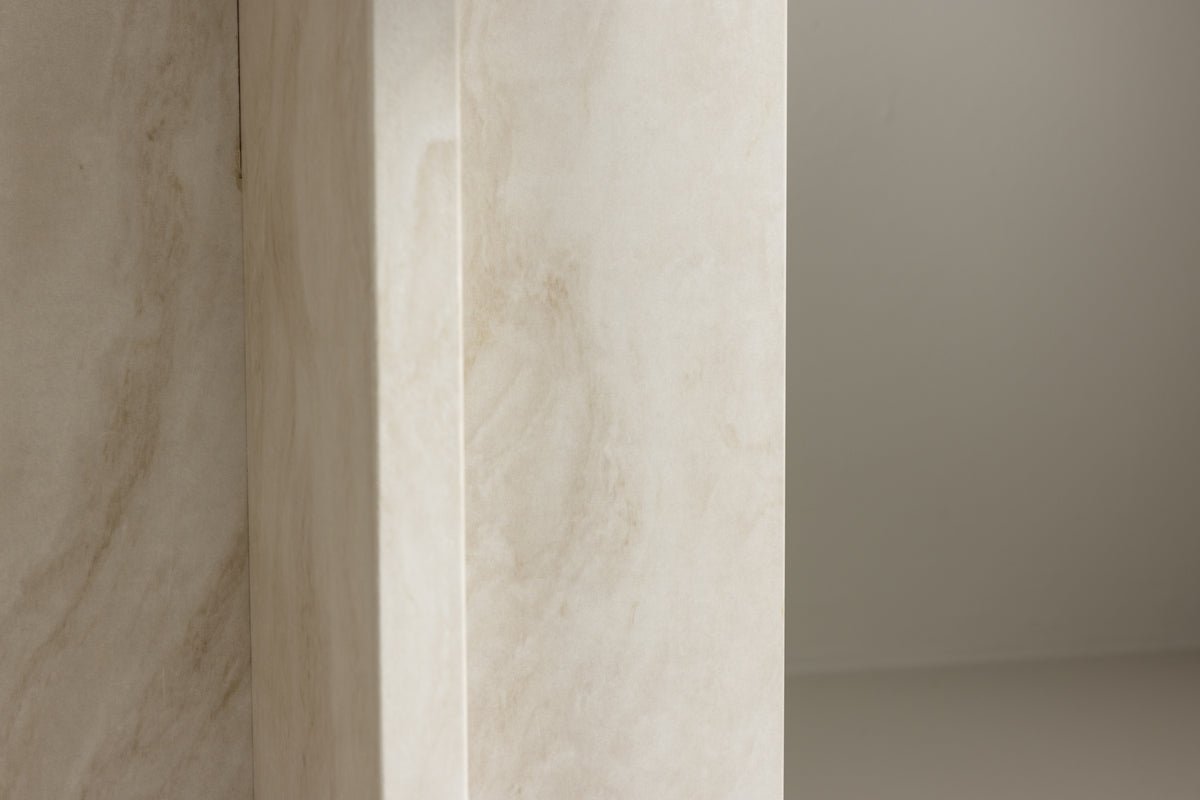 Beistelltisch Baki – aacht zwou Gréissten mat Marmoroptik