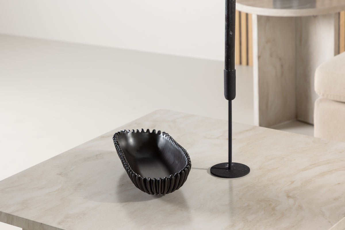 Couchtisch Morma - mat Marmoroptik an Ablagefach