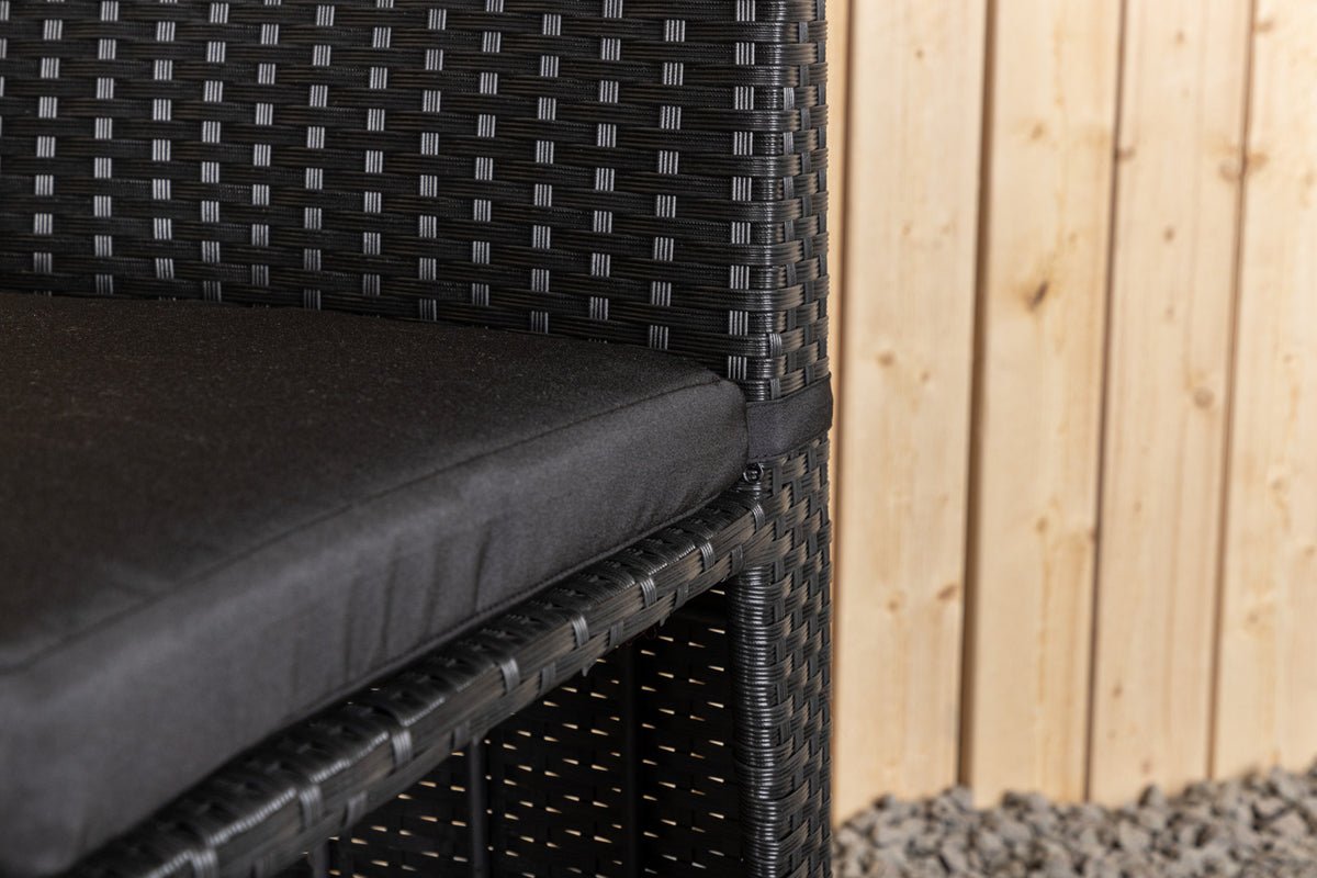 Balkonset Bob - a wahlweis schwaarzem oder groem Rattan