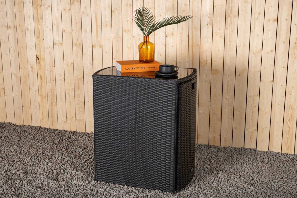 Balkonset Bob - a wahlweis schwaarzem oder groem Rattan