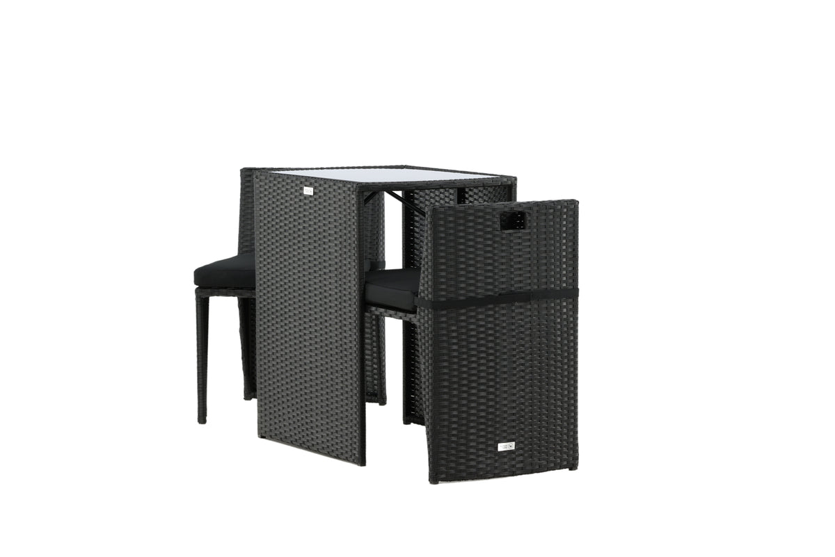 Balkonset Bob - a wahlweis schwaarzem oder groem Rattan