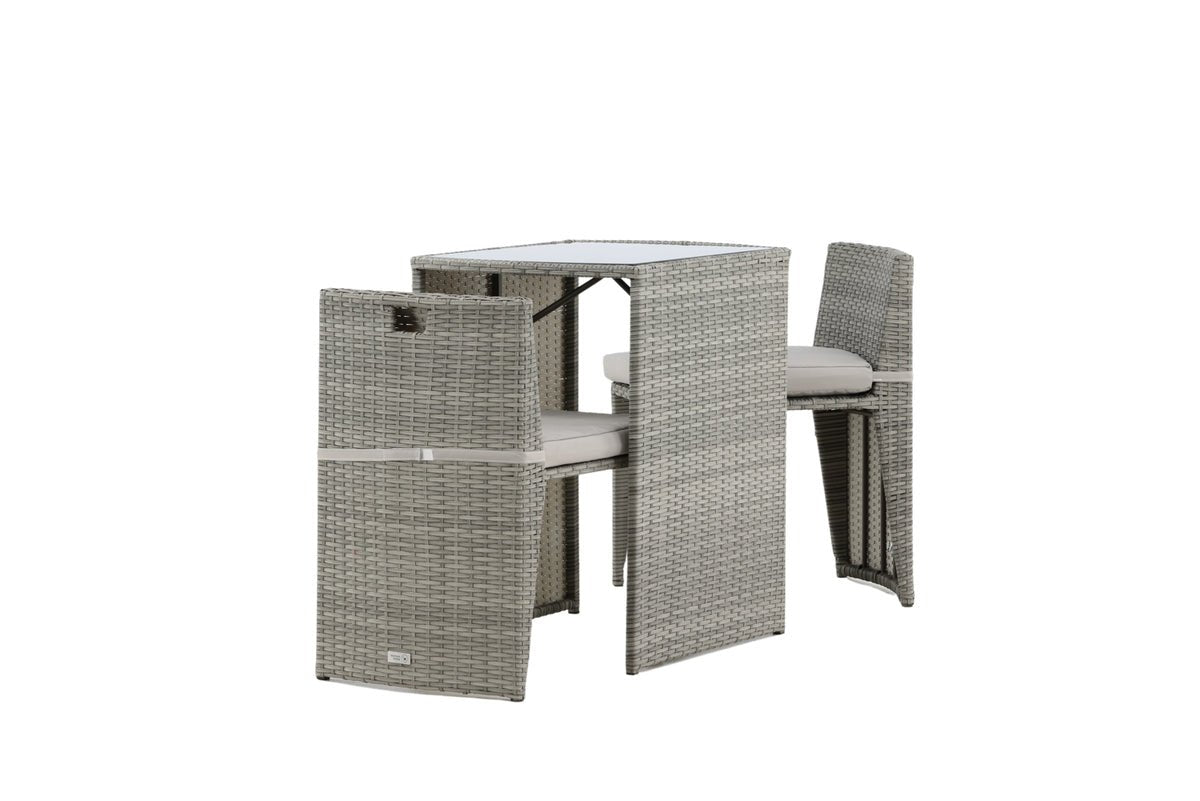 Balkonset Bob - a wahlweis schwaarzem oder groem Rattan