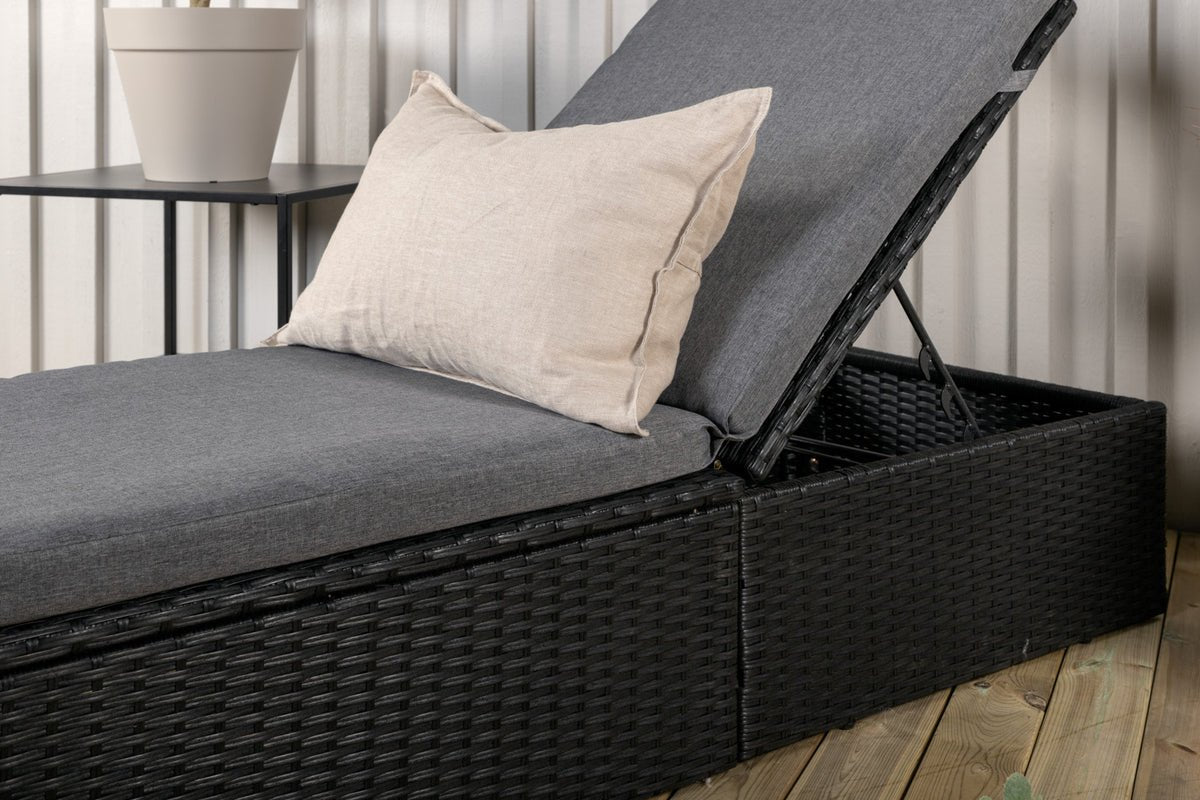 Gaartesonneligg Dakar - inklusiv groem Këssen an verstellbarer Récklehne