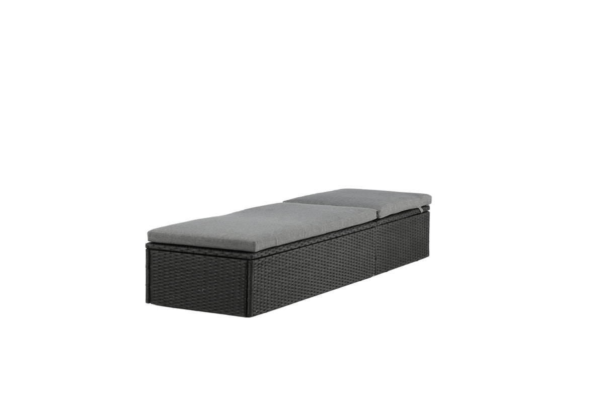 Gaartesonneligg Dakar - inklusiv groem Këssen an verstellbarer Récklehne