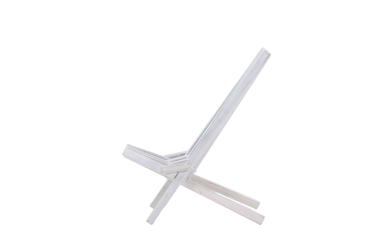 Garten-Loungesessel Active - aus Akazienholz an Wäiss