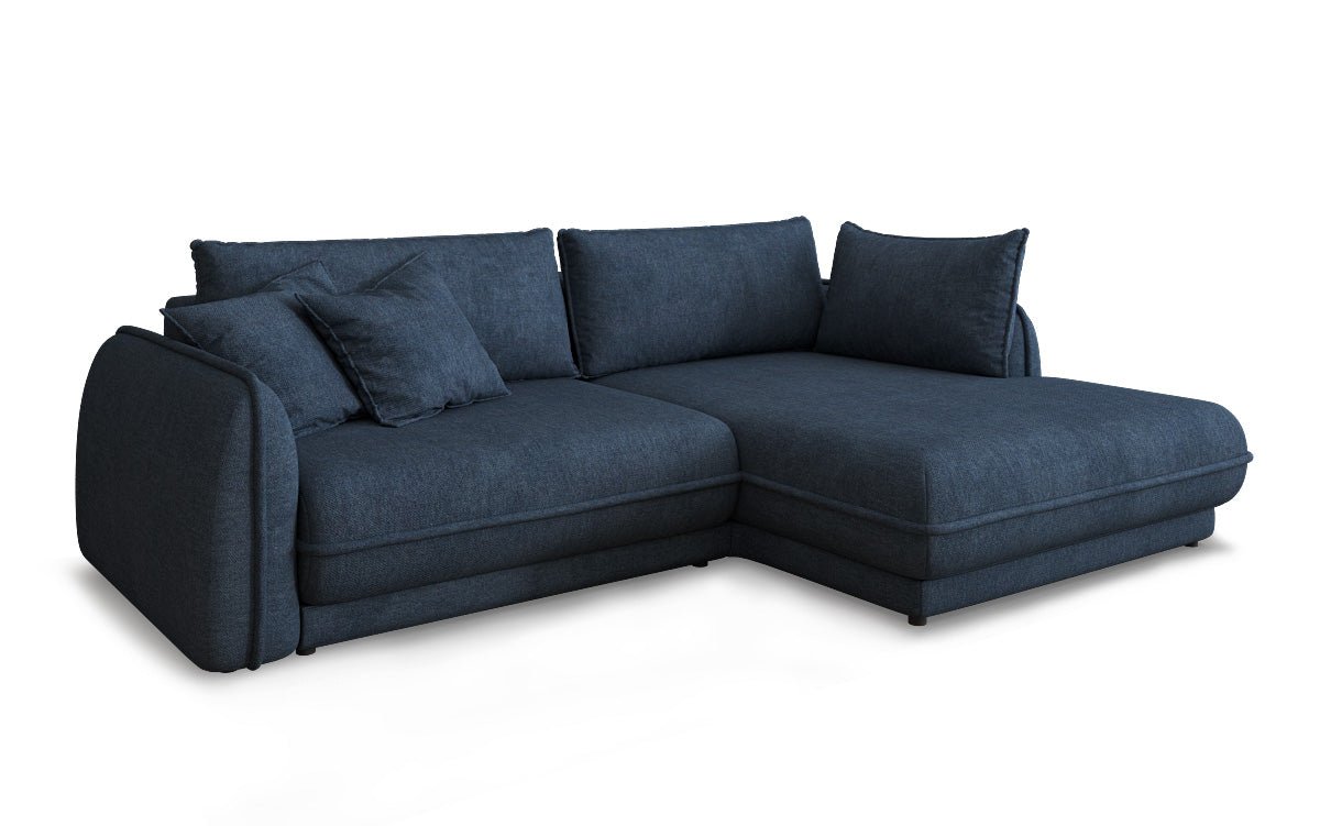 Designer Sofa Mojave II Stoff mat Schloffunktion an Stauraum