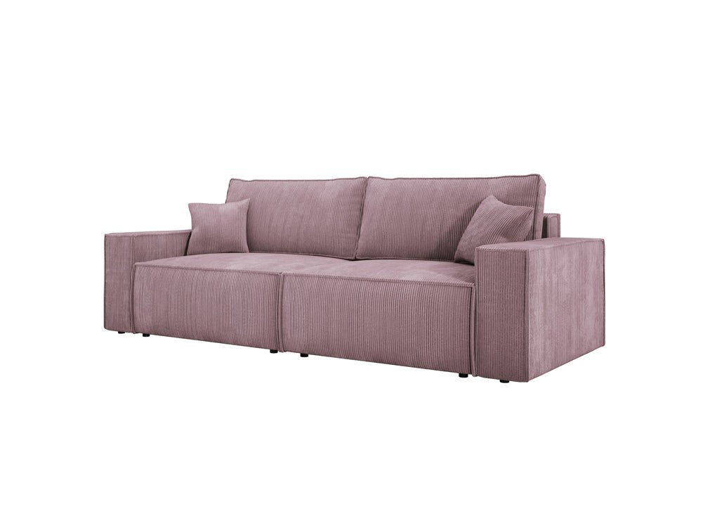 Designer Sofa Velanova 3 Sitzer Cord mit Schlaf- und Klappfunktion