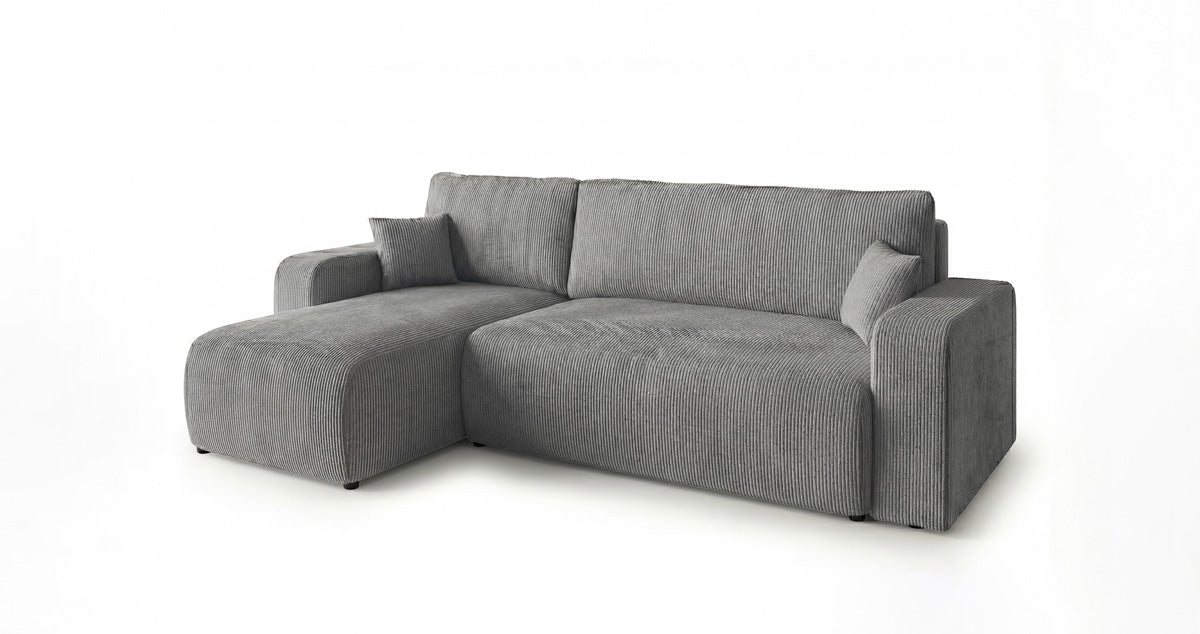 Designer-Sofa Calva mat Schlof- a Klappfunktioun a Cord