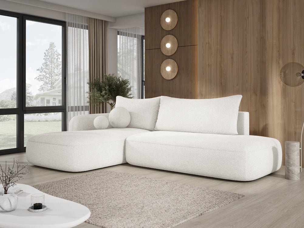 Canapé designer Babu Bouclé avec fonction couchage et rabattable