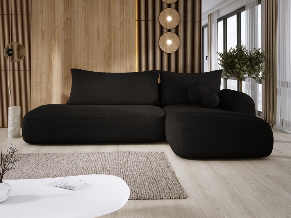 Canapé designer Babu Bouclé avec fonction couchage et rabattable