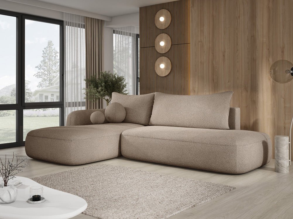 Canapé designer Babu Bouclé avec fonction couchage et rabattable