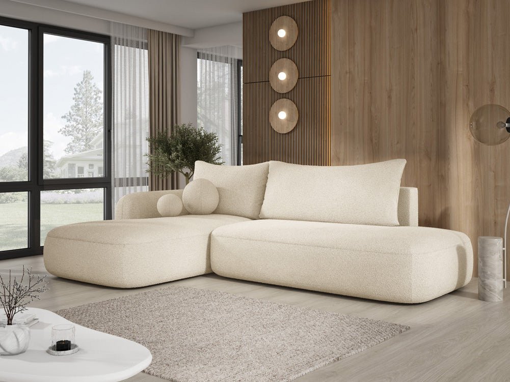 Canapé designer Babu Bouclé avec fonction couchage et rabattable