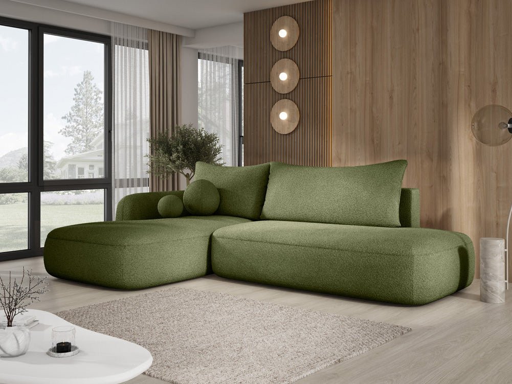 Canapé designer Babu Bouclé avec fonction couchage et rabattable