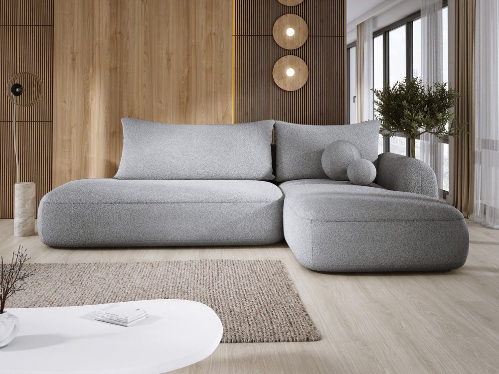 Canapé designer Babu Bouclé avec fonction couchage et rabattable
