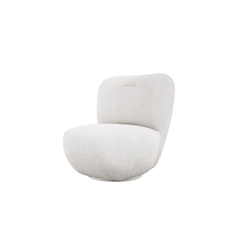 Designer Sëtzstull Kyoto 360° Dréifunktioun a Bouclé
