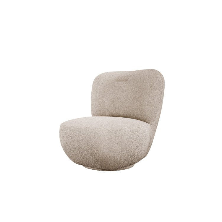 Designer Sëtzstull Kyoto 360° Dréifunktioun a Bouclé