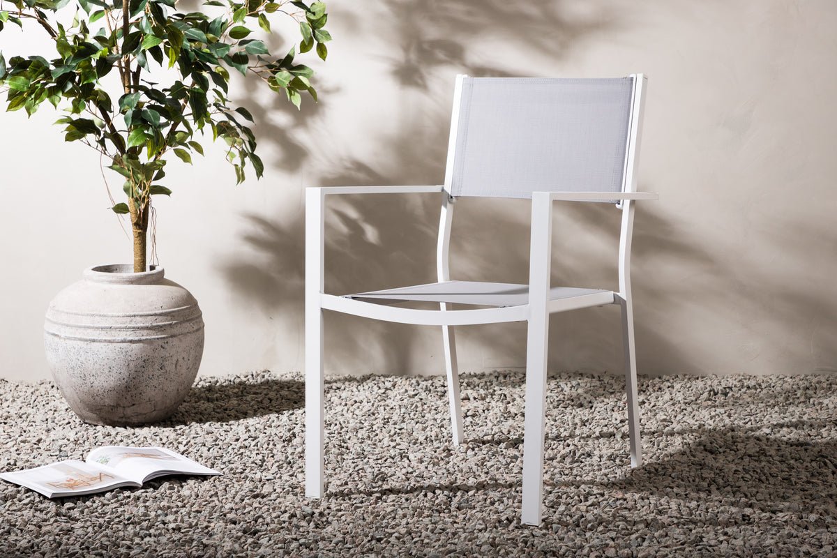 2er Set - Gartenstuhl Karibik aus Aluminium/Textilene
