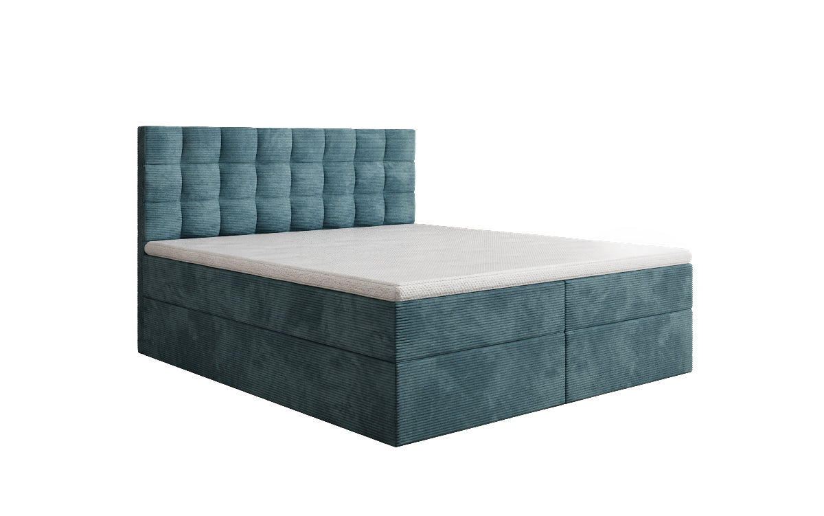 Boxspringbett Como an Cord mat Stauraum