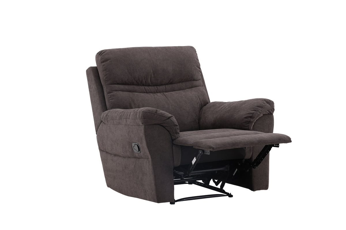 Sessel Toronto - Klappbar mit Fußstütze in der Farbe Braun