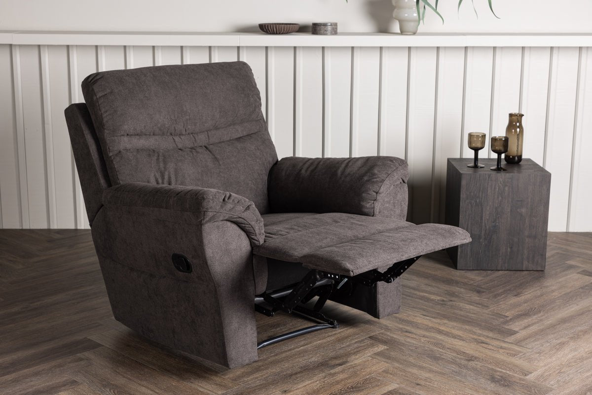 Sessel Toronto - Klappbar mit Fußstütze in der Farbe Braun